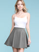 WB211 Women's Basic Versatile Stretchy Flared Casual Mini Skater Skirt
