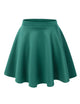 WB211 Women's Basic Versatile Stretchy Flared Casual Mini Skater Skirt