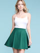WB211 Women's Basic Versatile Stretchy Flared Casual Mini Skater Skirt