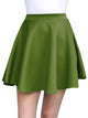 WB211 Women's Basic Versatile Stretchy Flared Casual Mini Skater Skirt