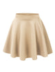 WB211 Women's Basic Versatile Stretchy Flared Casual Mini Skater Skirt