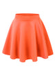 WB211 Women's Basic Versatile Stretchy Flared Casual Mini Skater Skirt