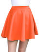 WB211 Women's Basic Versatile Stretchy Flared Casual Mini Skater Skirt