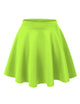 WB211 Women's Basic Versatile Stretchy Flared Casual Mini Skater Skirt