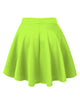 WB211 Women's Basic Versatile Stretchy Flared Casual Mini Skater Skirt