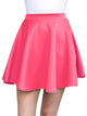 WB211 Women's Basic Versatile Stretchy Flared Casual Mini Skater Skirt