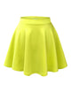 WB211 Women's Basic Versatile Stretchy Flared Casual Mini Skater Skirt