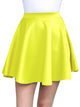 WB211 Women's Basic Versatile Stretchy Flared Casual Mini Skater Skirt