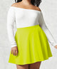 WB211 Women's Basic Versatile Stretchy Flared Casual Mini Skater Skirt