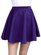 WB211 Women's Basic Versatile Stretchy Flared Casual Mini Skater Skirt