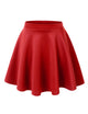 WB211 Women's Basic Versatile Stretchy Flared Casual Mini Skater Skirt