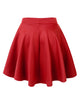 WB211 Women's Basic Versatile Stretchy Flared Casual Mini Skater Skirt