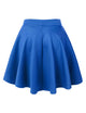 WB211 Women's Basic Versatile Stretchy Flared Casual Mini Skater Skirt