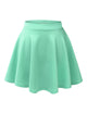 WB211 Women's Basic Versatile Stretchy Flared Casual Mini Skater Skirt
