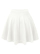 WB211 Women's Basic Versatile Stretchy Flared Casual Mini Skater Skirt