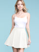 WB211 Women's Basic Versatile Stretchy Flared Casual Mini Skater Skirt