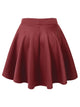 WB211 Women's Basic Versatile Stretchy Flared Casual Mini Skater Skirt