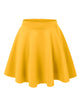WB211 Women's Basic Versatile Stretchy Flared Casual Mini Skater Skirt