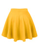 WB211 Women's Basic Versatile Stretchy Flared Casual Mini Skater Skirt
