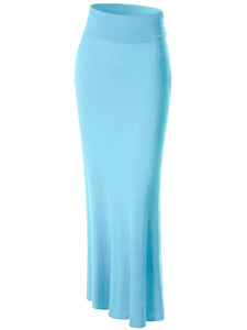 WB296 Womens Lightweight Floor Length Maxi Skirt