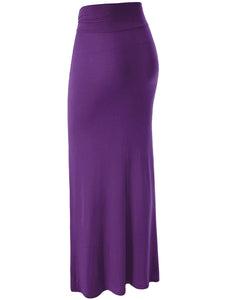 WB296 Womens Lightweight Floor Length Maxi Skirt