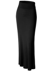 WB296 Womens Lightweight Floor Length Maxi Skirt