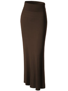 WB296 Womens Lightweight Floor Length Maxi Skirt