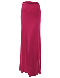 WB296 Womens Lightweight Floor Length Maxi Skirt