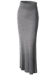 WB296 Womens Lightweight Floor Length Maxi Skirt