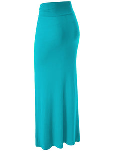 WB296 Womens Lightweight Floor Length Maxi Skirt