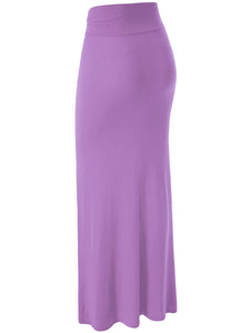 WB296 Womens Lightweight Floor Length Maxi Skirt