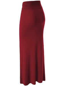 WB296 Womens Lightweight Floor Length Maxi Skirt
