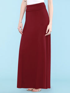 WB296 Womens Lightweight Floor Length Maxi Skirt