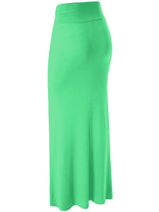 WB296 Womens Lightweight Floor Length Maxi Skirt