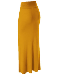 WB296 Womens Lightweight Floor Length Maxi Skirt