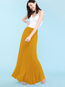 WB296 Womens Lightweight Floor Length Maxi Skirt