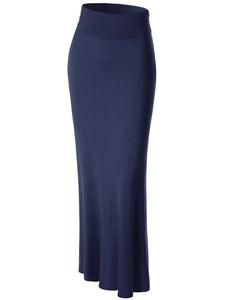 WB296 Womens Lightweight Floor Length Maxi Skirt