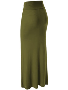 WB296 Womens Lightweight Floor Length Maxi Skirt