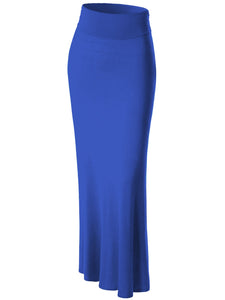 WB296 Womens Lightweight Floor Length Maxi Skirt