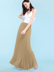 WB296 Womens Lightweight Floor Length Maxi Skirt