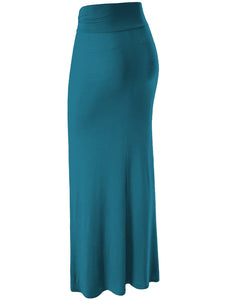 WB296 Womens Lightweight Floor Length Maxi Skirt
