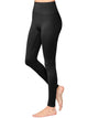 WB3018 Peached Seamless Front & Side High Waisted Leggings with Inner Pocket Full-Length Yoga Pants