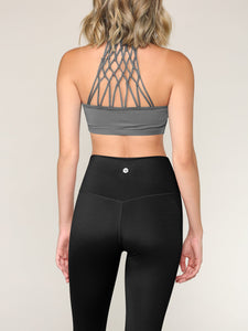 WB3018 Peached Seamless Front & Side High Waisted Leggings with Inner Pocket Full-Length Yoga Pants