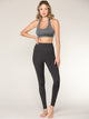 WB3018 Peached Seamless Front & Side High Waisted Leggings with Inner Pocket Full-Length Yoga Pants