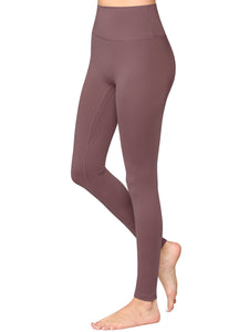 WB3018 Peached Seamless Front & Side High Waisted Leggings with Inner Pocket Full-Length Yoga Pants