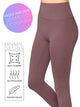 WB3018 Peached Seamless Front & Side High Waisted Leggings with Inner Pocket Full-Length Yoga Pants