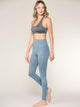 WB3018 Peached Seamless Front & Side High Waisted Leggings with Inner Pocket Full-Length Yoga Pants