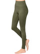 WB3018 Peached Seamless Front & Side High Waisted Leggings with Inner Pocket Full-Length Yoga Pants