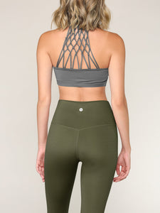 WB3018 Peached Seamless Front & Side High Waisted Leggings with Inner Pocket Full-Length Yoga Pants