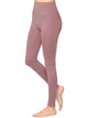 WB3018 Peached Seamless Front & Side High Waisted Leggings with Inner Pocket Full-Length Yoga Pants